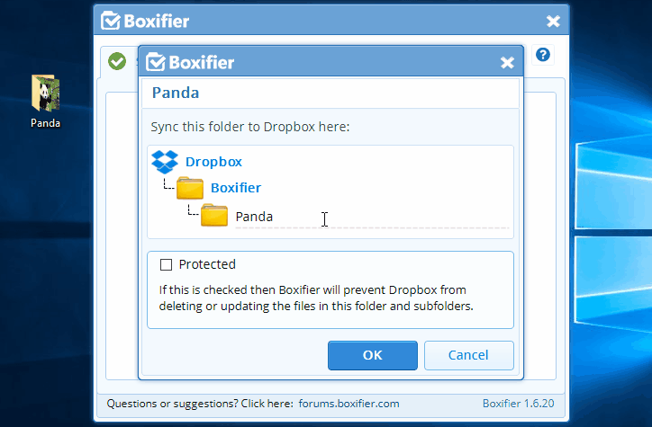 dropbox desktop app force sync on folder